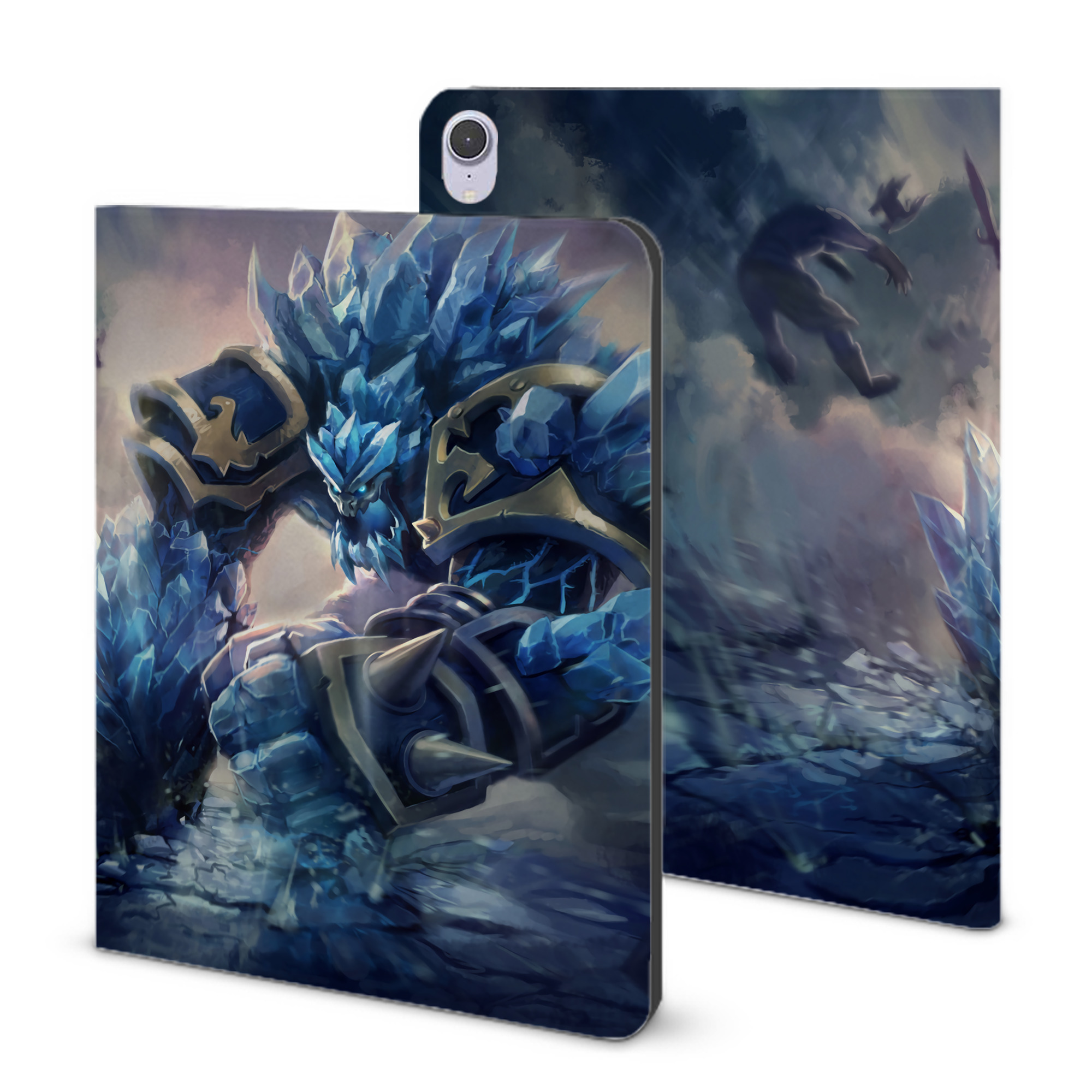 （画像用） リーグ・オブ・レジェンド League of Legends LOL IPad ケース ブック型 PUレザー TPU 耐衝撃 軽量 薄型 ペン収納なし 全面保護 IPad 各モデル対応